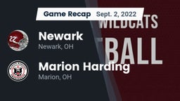 Recap: Newark  vs. Marion Harding  2022