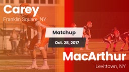 Matchup: Carey vs. MacArthur  2017