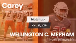 Matchup: Carey vs. WELLINGTON C. MEPHAM 2018