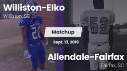 Matchup: Williston-Elko vs. Allendale-Fairfax  2019