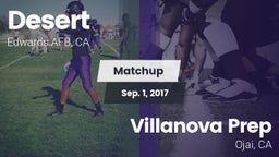 Matchup: Desert  vs. Villanova Prep  2017