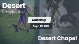 Matchup: Desert  vs. Desert Chapel 2017