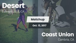 Matchup: Desert  vs. Coast Union  2017
