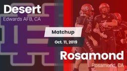 Matchup: Desert  vs. Rosamond  2019