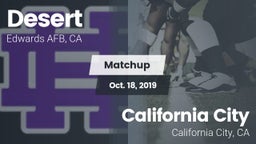 Matchup: Desert  vs. California City  2019