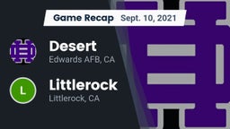 Recap: Desert  vs. Littlerock  2021
