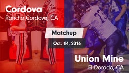 Matchup: Cordova vs. Union Mine  2016