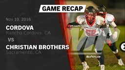 Recap: Cordova  vs. Christian Brothers  2016