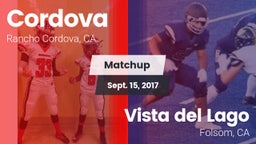 Matchup: Cordova vs. Vista del Lago  2017