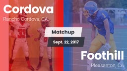 Matchup: Cordova vs. Foothill  2017
