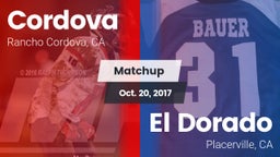 Matchup: Cordova vs. El Dorado  2017