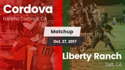 Matchup: Cordova vs. Liberty Ranch  2017