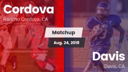 Matchup: Cordova vs. Davis  2018