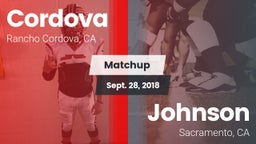 Matchup: Cordova vs. Johnson  2018