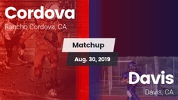 Matchup: Cordova vs. Davis  2019