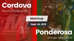 Matchup: Cordova vs. Ponderosa  2019