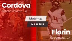 Matchup: Cordova vs. Florin  2019