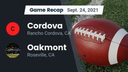 Recap: Cordova  vs. Oakmont  2021