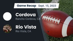 Recap: Cordova  vs. Rio Vista  2023