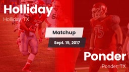 Matchup: Holliday vs. Ponder  2017