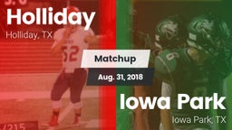 Matchup: Holliday vs. Iowa Park  2018