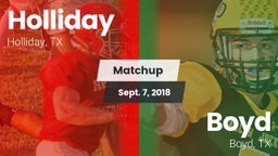 Matchup: Holliday vs. Boyd  2018