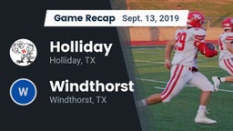 Recap: Holliday  vs. Windthorst  2019
