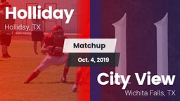 Matchup: Holliday vs. City View  2019