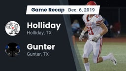 Recap: Holliday  vs. Gunter  2019