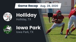 Recap: Holliday  vs. Iowa Park  2020