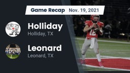 Recap: Holliday  vs. Leonard  2021