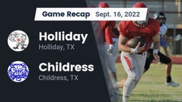 Recap: Holliday  vs. Childress  2022