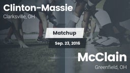 Matchup: Clinton-Massie vs. McClain  2016