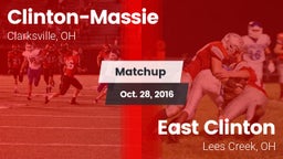 Matchup: Clinton-Massie vs. East Clinton  2016