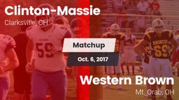 Matchup: Clinton-Massie vs. Western Brown  2017