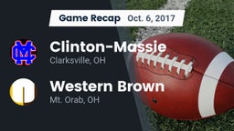 Recap: Clinton-Massie  vs. Western Brown  2017
