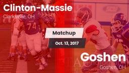 Matchup: Clinton-Massie vs. Goshen  2017