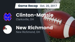 Recap: Clinton-Massie  vs. New Richmond  2017