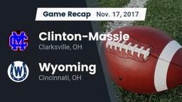 Recap: Clinton-Massie  vs. Wyoming  2017