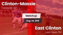 Matchup: Clinton-Massie vs. East Clinton  2018