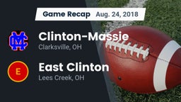 Recap: Clinton-Massie  vs. East Clinton  2018