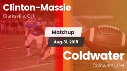 Matchup: Clinton-Massie vs. Coldwater  2018