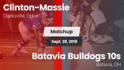 Matchup: Clinton-Massie vs. Batavia Bulldogs 10s 2018