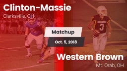 Matchup: Clinton-Massie vs. Western Brown  2018