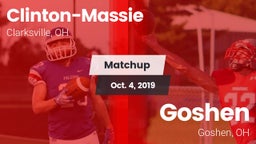 Matchup: Clinton-Massie vs. Goshen  2019