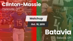 Matchup: Clinton-Massie vs. Batavia  2019