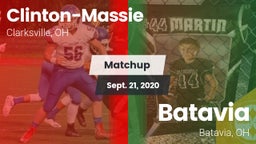 Matchup: Clinton-Massie vs. Batavia  2020