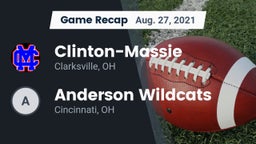 Recap: Clinton-Massie  vs. Anderson Wildcats 2021