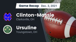 Recap: Clinton-Massie  vs. Ursuline  2021