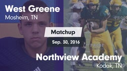 Matchup: West Greene vs. Northview Academy 2016